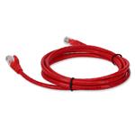 Picture of 2ft Red CAT 5E PVC Ethernet Cable Snagless Bubble Boot RJ-45 M/M