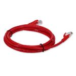 Picture of 2ft Red CAT 5E PVC Ethernet Cable Snagless Bubble Boot RJ-45 M/M