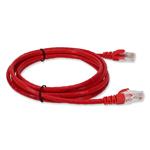 Picture of 2ft Red CAT 5E PVC Ethernet Cable Snagless Bubble Boot RJ-45 M/M