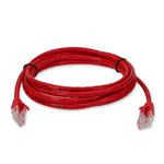 Picture of 2ft Red CAT 5E PVC Ethernet Cable Snagless Bubble Boot RJ-45 M/M