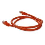 Picture of 2ft Orange CAT 6 PVC Ethernet Cable Snagless Bubble Boot RJ-45 M/M