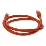 Picture of 2ft Orange CAT 6 PVC Ethernet Cable Snagless Bubble Boot RJ-45 M/M