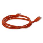 Picture of 2ft Orange CAT 6 PVC Ethernet Cable Snagless Bubble Boot RJ-45 M/M