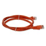 Picture of 2ft Orange CAT 6 PVC Ethernet Cable Snagless Bubble Boot RJ-45 M/M