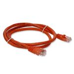 Picture of 2ft Orange CAT 6 PVC Ethernet Cable Snagless Bubble Boot RJ-45 M/M