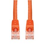 Picture of 2ft Orange CAT 6A PVC Ethernet Cable Snagless Bubble Boot RJ-45 M/M
