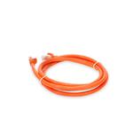 Picture of 2ft Orange CAT 6A PVC Ethernet Cable Snagless Bubble Boot RJ-45 M/M