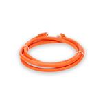 Picture of 2ft Orange CAT 6A PVC Ethernet Cable Snagless Bubble Boot RJ-45 M/M