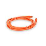 Picture of 2ft Orange CAT 6A PVC Ethernet Cable Snagless Bubble Boot RJ-45 M/M