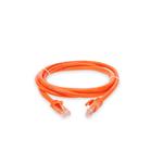 Picture of 2ft Orange CAT 6A PVC Ethernet Cable Snagless Bubble Boot RJ-45 M/M
