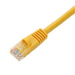 Picture of 2ft Yellow CAT 6A PVC Ethernet Cable Snagless Bubble Boot RJ-45 M/M