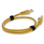 Picture of 2ft Yellow CAT 6A PVC Ethernet Cable Snagless Bubble Boot RJ-45 M/M