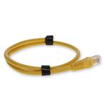 Picture of 2ft Yellow CAT 6A PVC Ethernet Cable Snagless Bubble Boot RJ-45 M/M