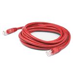 Picture of 2ft Red CAT 6A Shielded PVC Ethernet Cable Snagless Easy Clear Boot RJ-45 M/M