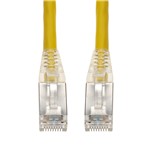 Picture of 2ft Yellow CAT 6A Shielded PVC Ethernet Cable Snagless Easy Clear Boot RJ-45 M/M