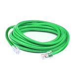 Picture of 2ft Green CAT 6A Shielded PVC Ethernet Cable Snagless Easy Clear Boot RJ-45 M/M
