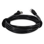 Picture of 2ft Black CAT 6A Shielded PVC Ethernet Cable Snagless Easy Clear Boot RJ-45 M/M