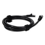 Picture of 2ft Black CAT 6A Shielded PVC Ethernet Cable Snagless Easy Clear Boot RJ-45 M/M