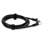 Picture of 2ft Black CAT 6A Shielded PVC Ethernet Cable Snagless Easy Clear Boot RJ-45 M/M