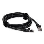 Picture of 2ft Black CAT 6A Shielded PVC Ethernet Cable Snagless Easy Clear Boot RJ-45 M/M