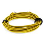 Picture of 2m Yellow CAT 5E PVC Ethernet Cable Snagless Bubble Boot RJ-45 M/M