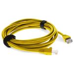 Picture of 2m Yellow CAT 5E PVC Ethernet Cable Snagless Bubble Boot RJ-45 M/M