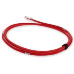 Picture of 2m Red CAT 6A Shielded PVC Ethernet Cable Snagless Easy Clear Boot RJ-45 M/M