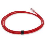 Picture of 2m Red CAT 6A Shielded PVC Ethernet Cable Snagless Easy Clear Boot RJ-45 M/M