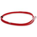 Picture of 2m Red CAT 6A Shielded PVC Ethernet Cable Snagless Easy Clear Boot RJ-45 M/M