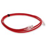 Picture of 2m Red CAT 6A Shielded PVC Ethernet Cable Snagless Easy Clear Boot RJ-45 M/M