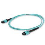 Picture of 2-Pieces of 10m MPO/UPC to MPO/UPC Aqua OM3 OFNR (Riser-Rated) 12-Strand Fiber Patch Cables