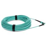 Picture of 2-Pieces of 50m MPO/UPC to MPO/UPC Aqua OM4 OFNR (Riser-Rated) 12-Strand Fiber Patch Cables