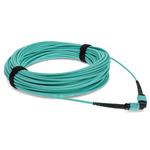 Picture of 2-Pieces of 50m MPO/UPC to MPO/UPC Aqua OM4 OFNR (Riser-Rated) 12-Strand Fiber Patch Cables