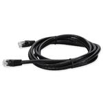 Picture of 3.5ft Black CAT 6 PVC Ethernet Cable Snagless Bubble Boot RJ-45 M/M