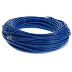 Picture of 25-Pieces of 300ft Blue CAT 6A PVC Ethernet Cables Snagless Bubble Boot RJ-45 M/M