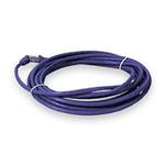 Picture of 30ft Purple CAT 5E PVC Ethernet Cable Snagless Bubble Boot RJ-45 M/M