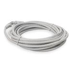 Picture of 30ft White CAT 6A PVC Ethernet Cable Snagless Easy Clear Boot TAA RJ-45 M/M