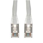 Picture of 30ft White CAT 6 Shielded PVC Ethernet Cable Snagless Easy Clear Boot RJ-45 M/M