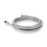 Picture of 30ft White CAT 6 Shielded PVC Ethernet Cable Snagless Easy Clear Boot RJ-45 M/M