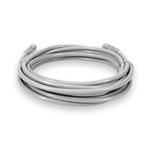 Picture of 30ft White CAT 6 Shielded PVC Ethernet Cable Snagless Easy Clear Boot RJ-45 M/M