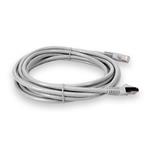 Picture of 30ft White CAT 6 Shielded PVC Ethernet Cable Snagless Easy Clear Boot RJ-45 M/M