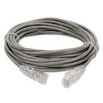 Picture of 30ft Gray CAT 6 Slim PVC Ethernet Cable Snagless Clear-Claw RJ-45 M/M