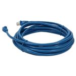 Picture of 33ft Blue CAT 6A Shielded PVC Ethernet Cable Snagless Easy Clear Boot RJ-45 M/M
