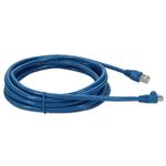 Picture of 33ft Blue CAT 6A Shielded PVC Ethernet Cable Snagless Easy Clear Boot RJ-45 M/M