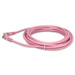 Picture of 34ft Pink CAT 6 PVC Ethernet Cable Snagless Bubble Boot RJ-45 M/M