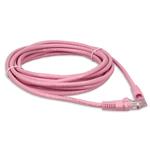 Picture of 34ft Pink CAT 6 PVC Ethernet Cable Snagless Bubble Boot RJ-45 M/M