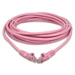 Picture of 34ft Pink CAT 6 PVC Ethernet Cable Snagless Bubble Boot RJ-45 M/M