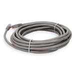 Picture of 35ft Gray CAT 6 PVC Ethernet Cable Snagless Easy Clear Boot TAA RJ-45 M/M