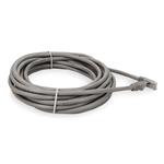 Picture of 35ft Gray CAT 6 PVC Ethernet Cable Snagless Easy Clear Boot TAA RJ-45 M/M