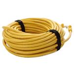 Picture of 35ft Yellow CAT 6A PVC Ethernet Cable Snagless Bubble Boot RJ-45 M/M